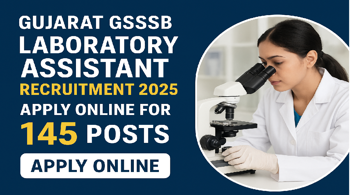 GSSSB Laboratory Assistant Recruitment 2025