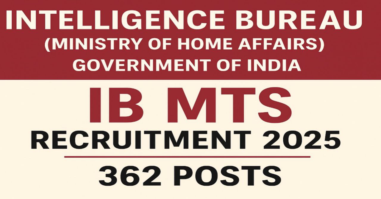 IB MTS Recruitment 2025
