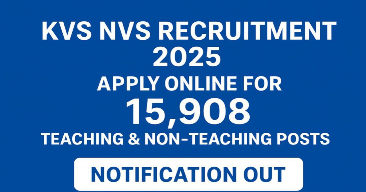 KVS NVS Recruitment 2025
