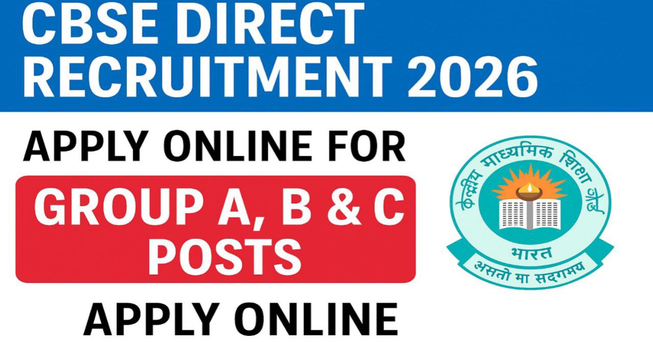 CBSE Direct Recruitment 2026
