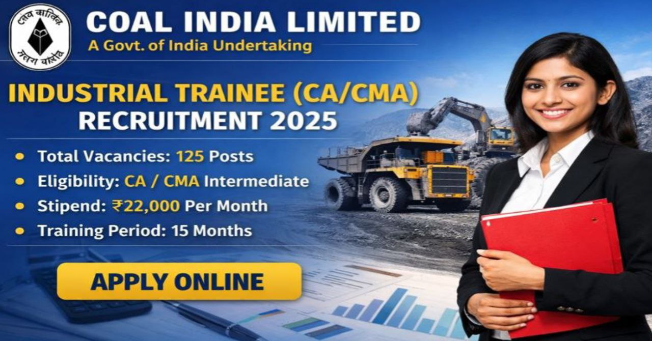 Coal India Industrial Trainee Recruitment 2025