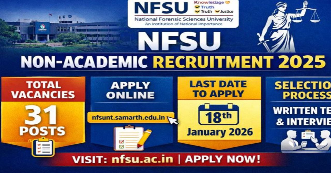 NFSU Non Academic Recruitment 2025