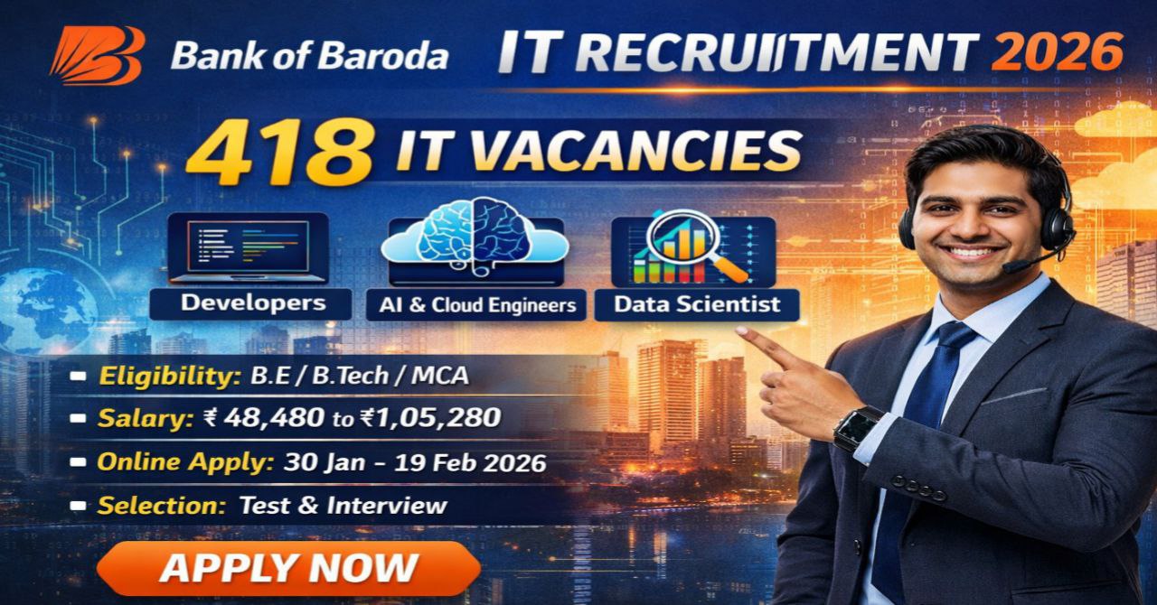 Bank of Baroda IT Recruitment 2026