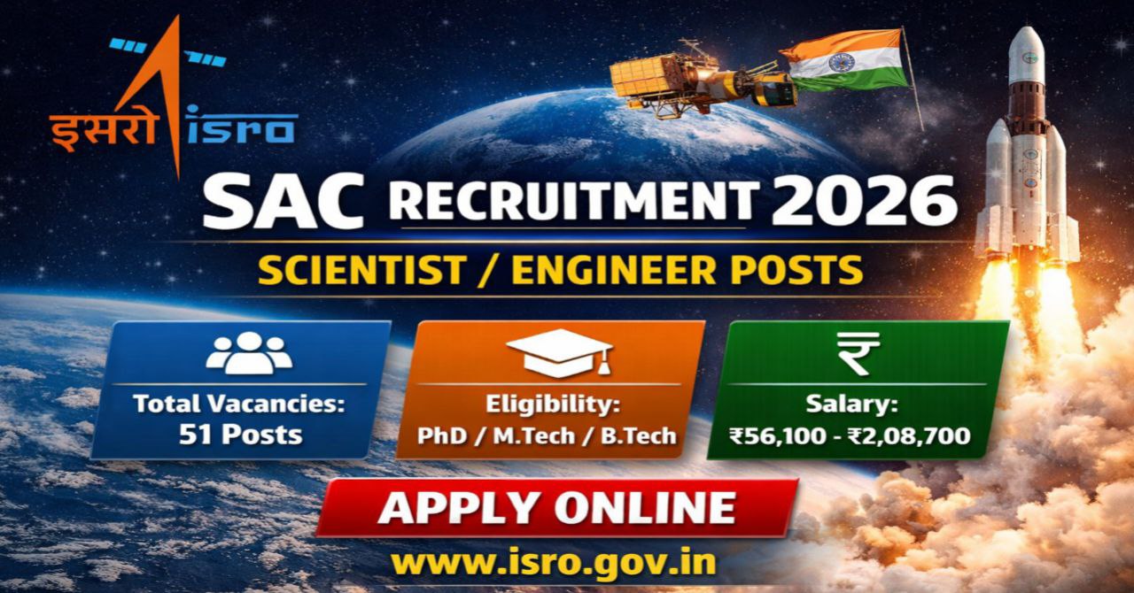 SAC ISRO Recruitment 2026