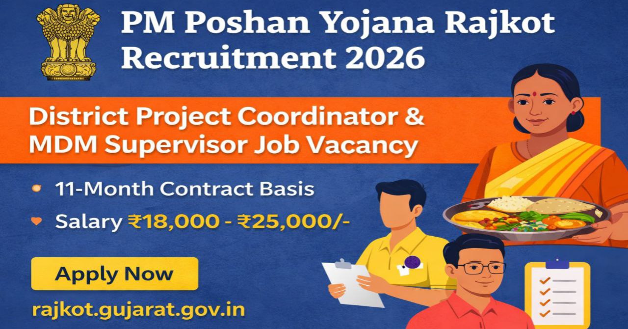 Rajkot District PM Poshan Recruitment 2026