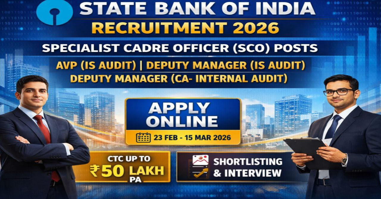 State Bank of India SCO Recruitment 2026